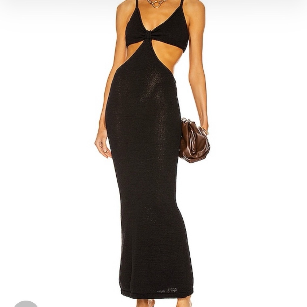 Cult Gaia Black Backless Dress